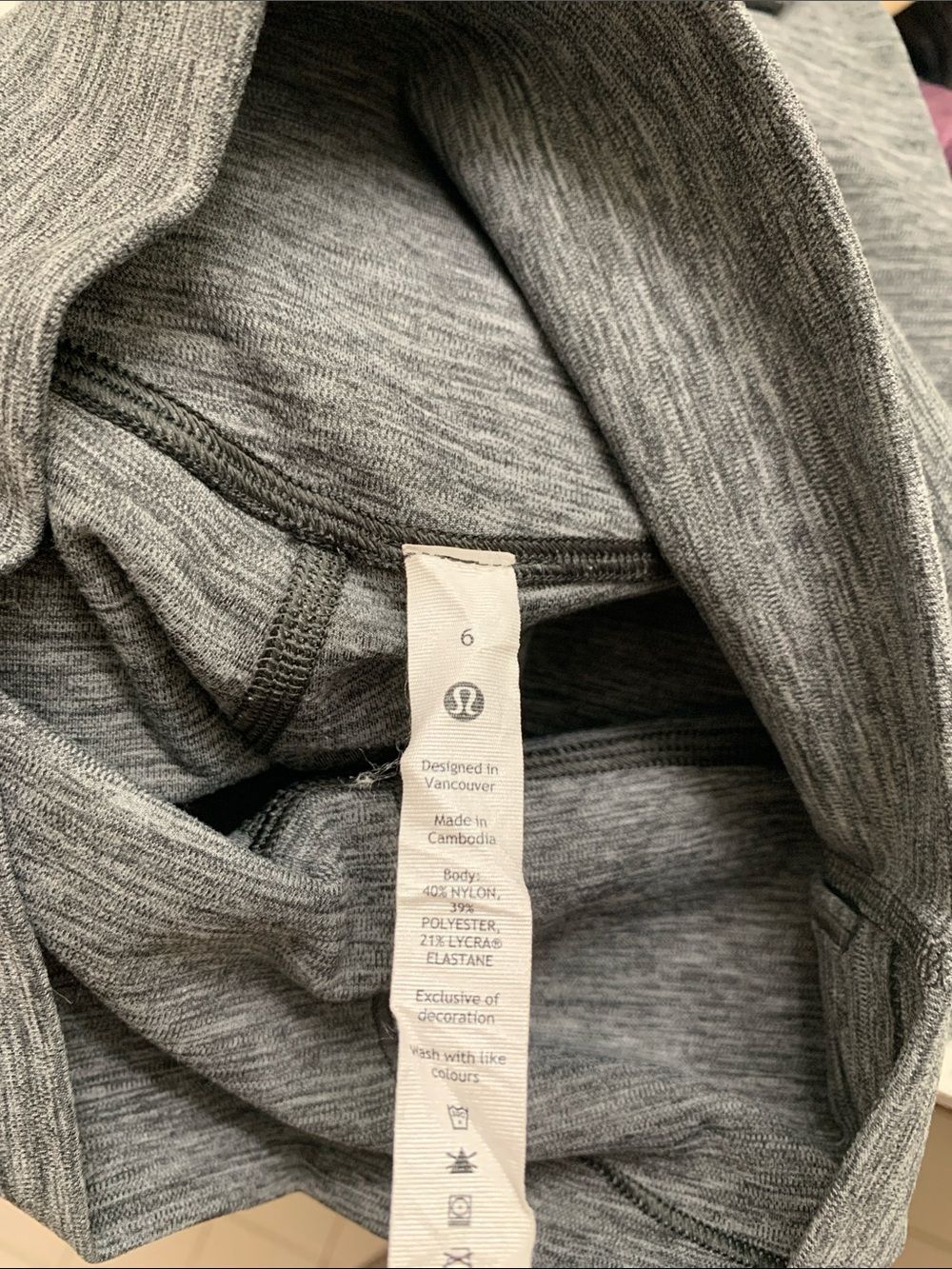 Lululemon athletica Align 25” heathered graphite grey leggings 6 - Picture 7 of 8